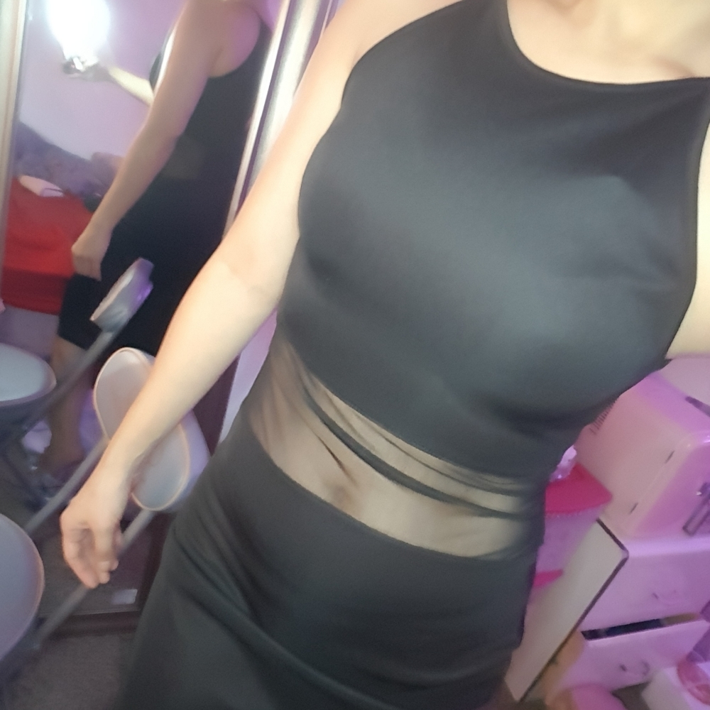 Black dress XS
